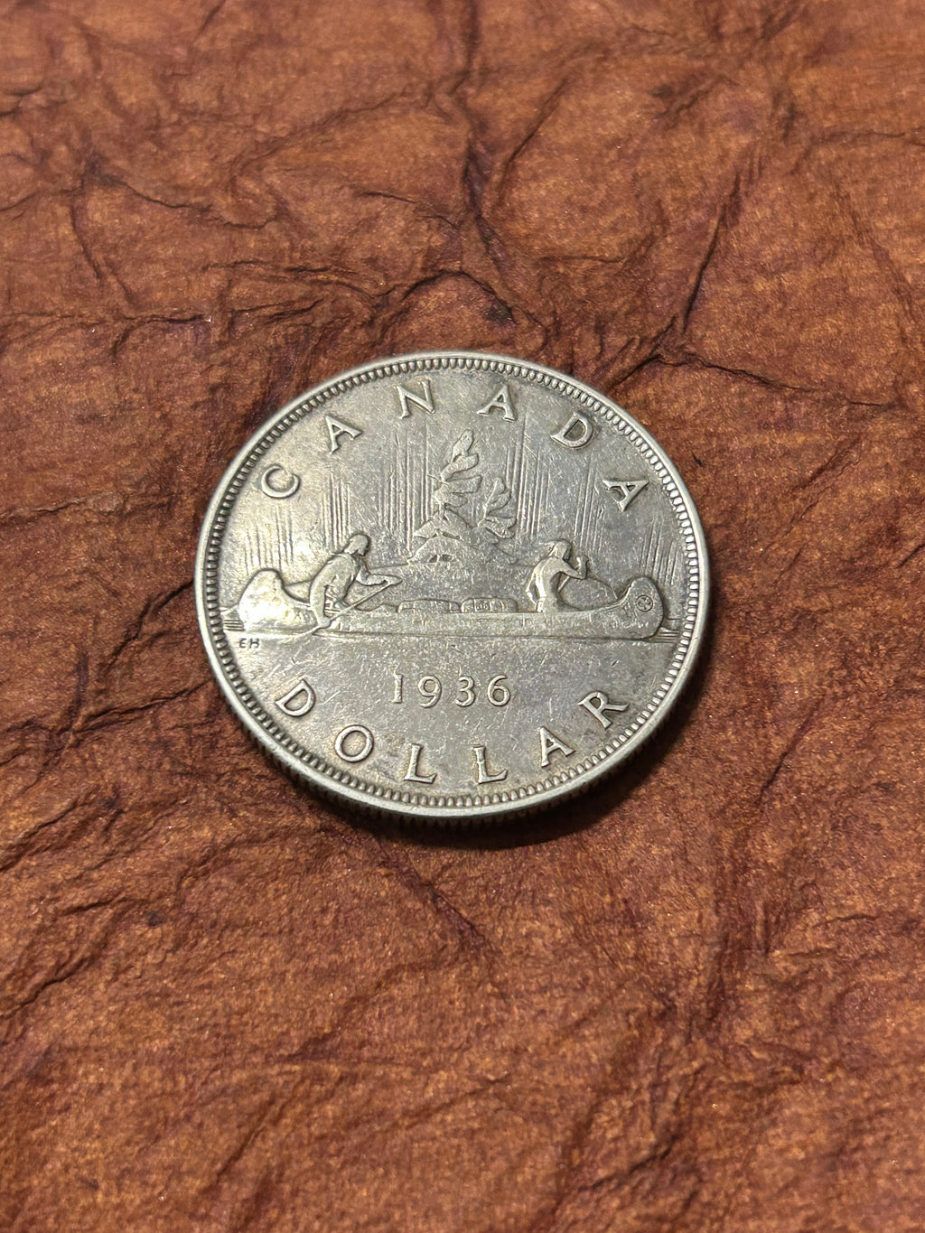 1937 George V Canoe Dollar